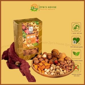 Hạt mix 5 loại hạt cao cấp còn vỏ Happy Nuts